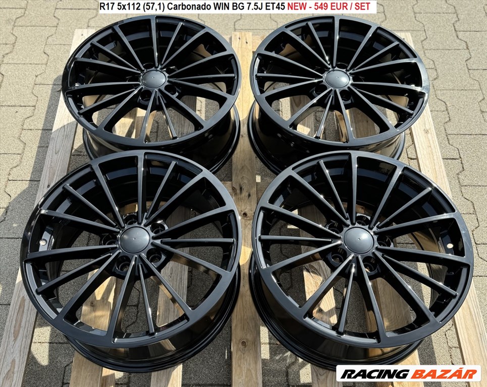 R17 5x112 (57,1) Carbonado WIN BG 7.5J ET45 új alufelnik , felnik 17" 1. kép