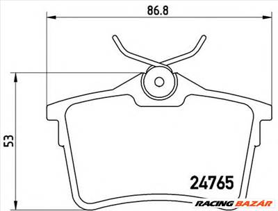 BREMBO P 61 084 - fékbetét CITROËN PEUGEOT