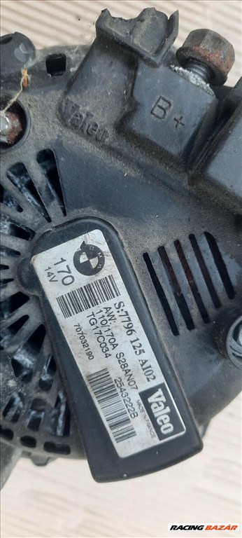 BMW M57 X5 530d 325d 525d 535d 7796125 generátor 170A 2543222b 2. kép
