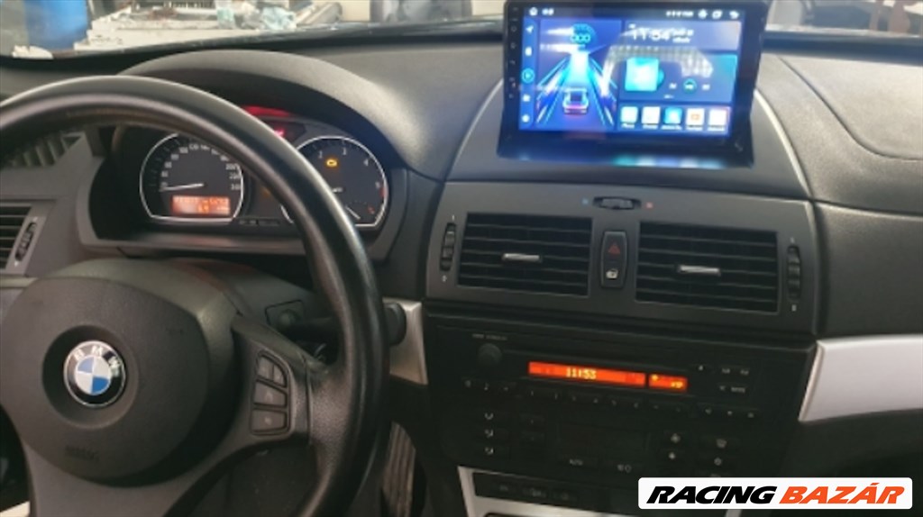 BMW X3 E83 Android CarPlay Multimédia GPS Rádió Tolatókamerával 4. kép