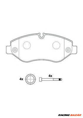 JURID 2919209560 - fékbetét MERCEDES-BENZ VW