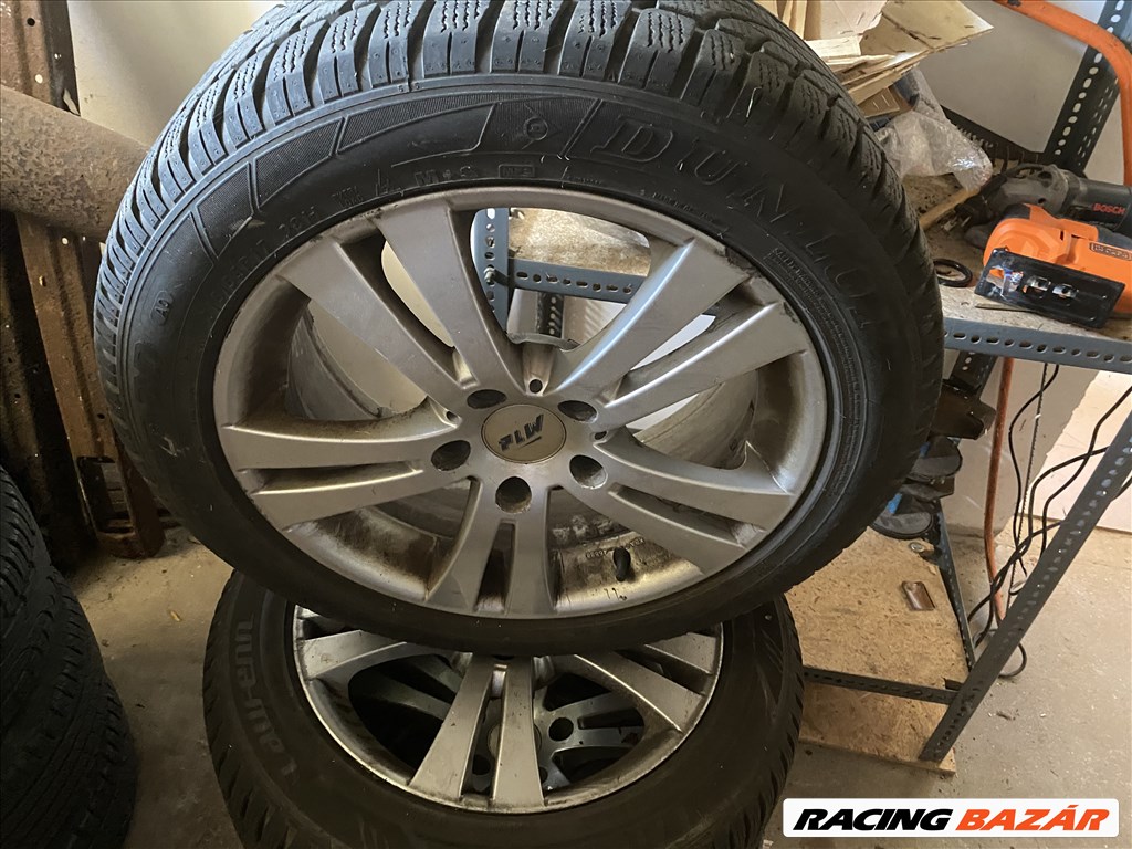  17" használt PLW alufelni, rajta 215/55 használt Dunlop téli gumi gumi  1. kép