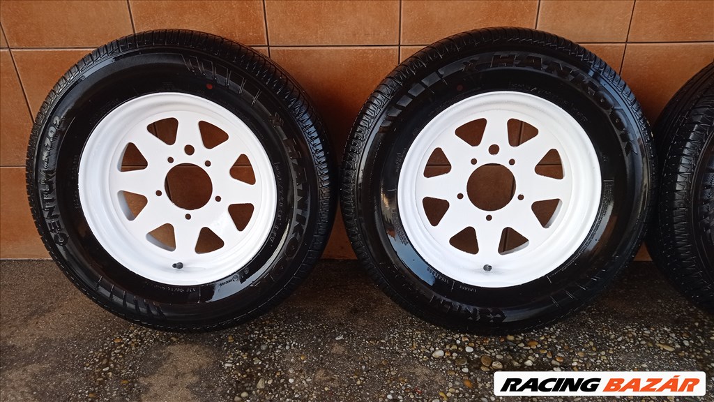 SUZUKI SAMURAI 15"  ÚJ LEMEZFELNI 5X139,7 NYÁRI 205/70R15 GUMIVAL OLCSÒN!!! 2. kép