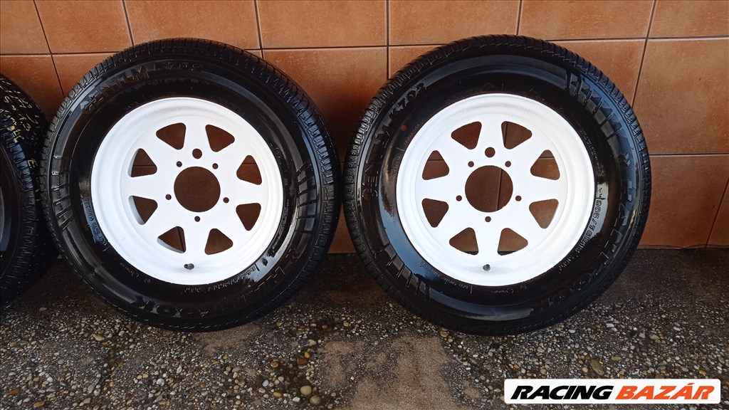 SUZUKI SAMURAI 15"  ÚJ LEMEZFELNI 5X139,7 NYÁRI 205/70R15 GUMIVAL OLCSÒN!!! 3. kép