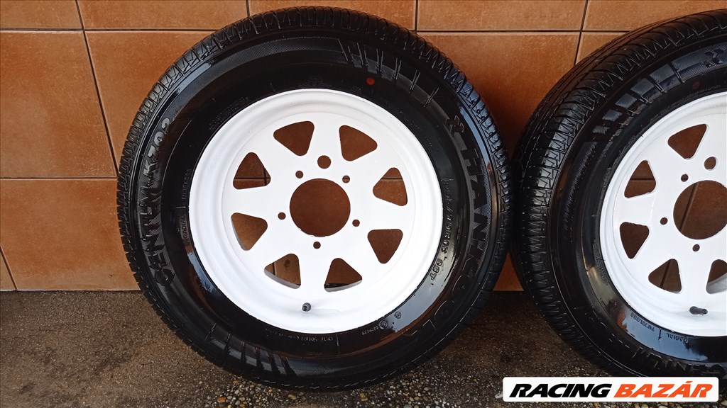 SUZUKI SAMURAI 15"  ÚJ LEMEZFELNI 5X139,7 NYÁRI 205/70R15 GUMIVAL OLCSÒN!!! 4. kép