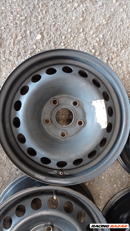  5x112 lyukosztású 6JJ 15" használt (gyári felni) lemezfelni 5. kép