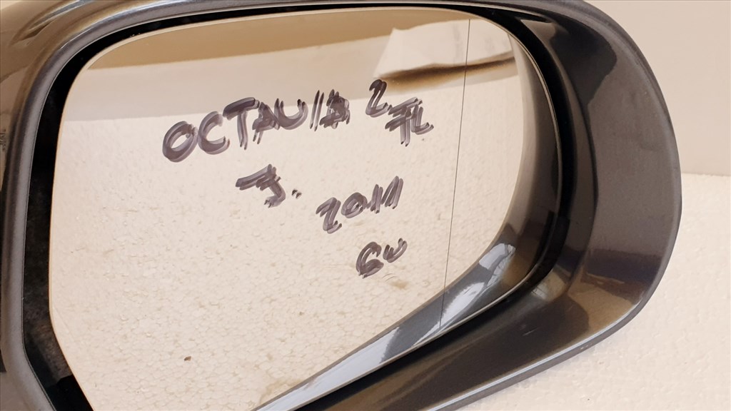 508924 Skoda Octavia 2, 2011, Jobb Visszapillantó Tükör, 6 Vezeték, E1020989, Indexes 3. kép