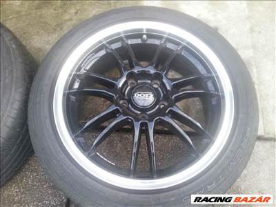  5x114.3 lyukosztású 17" újszerű Dotz alufelni, rajta 205/50 Maxxis nyári gumi 