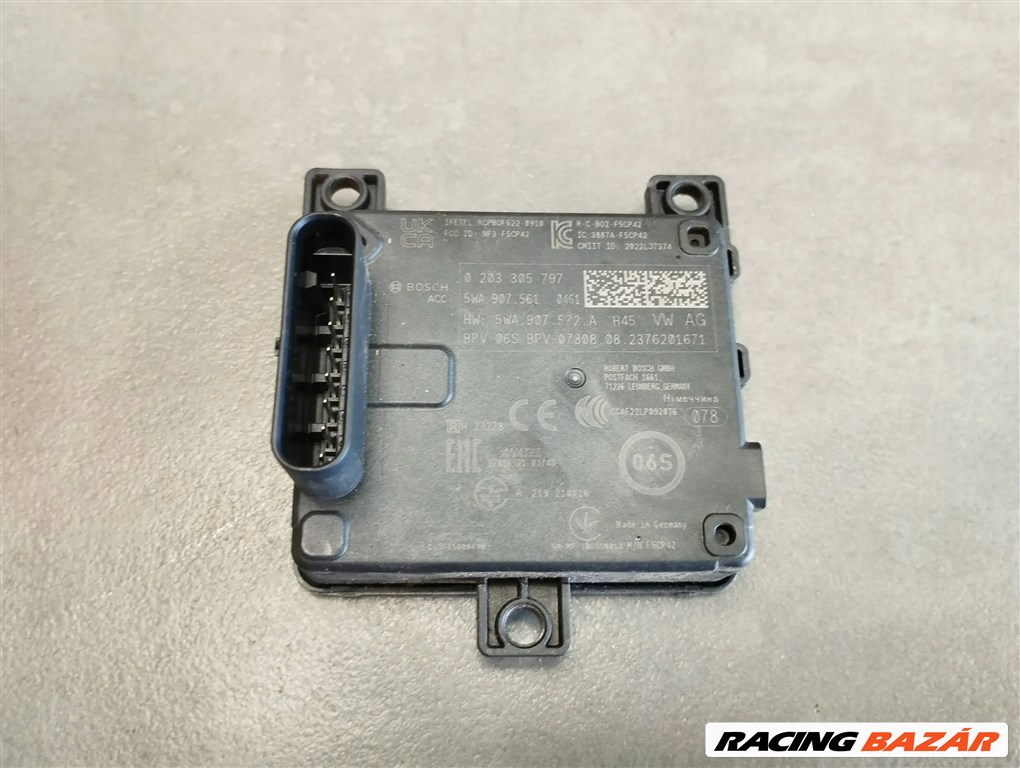 Audi S3 A3 8Y távolságtartó tempomat modul ACC 5wa907561 1. kép