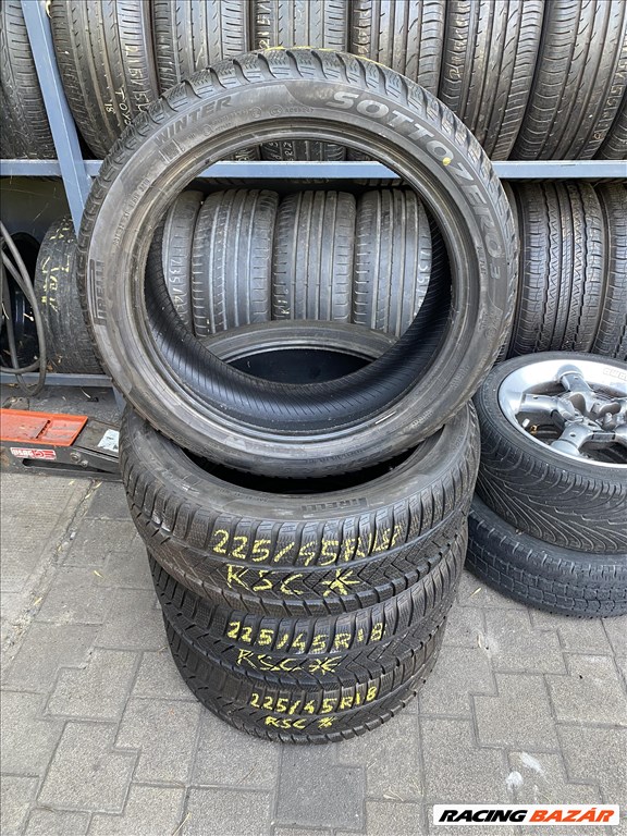  225/4518" újszerű Pirelli sottozero 3 téli gumi 4db 2. kép