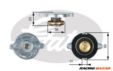 GATES RC122 - hűtősapka ACURA AUDI DAIHATSU DODGE HONDA ISH IZH LADA MAZDA MITSUBISHI MOSKVICH PORSC