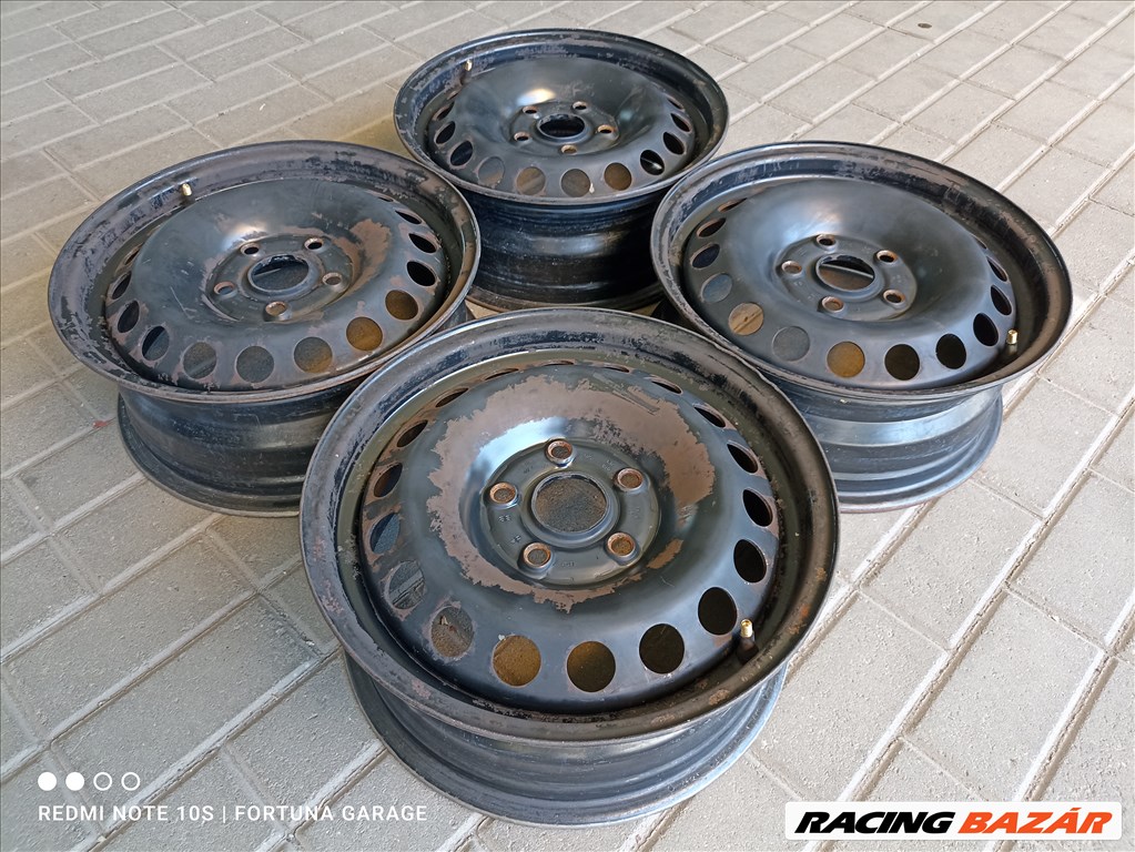 5x112 15" Volkswagen használt lemezfelni garnitúra (R422) 2. kép