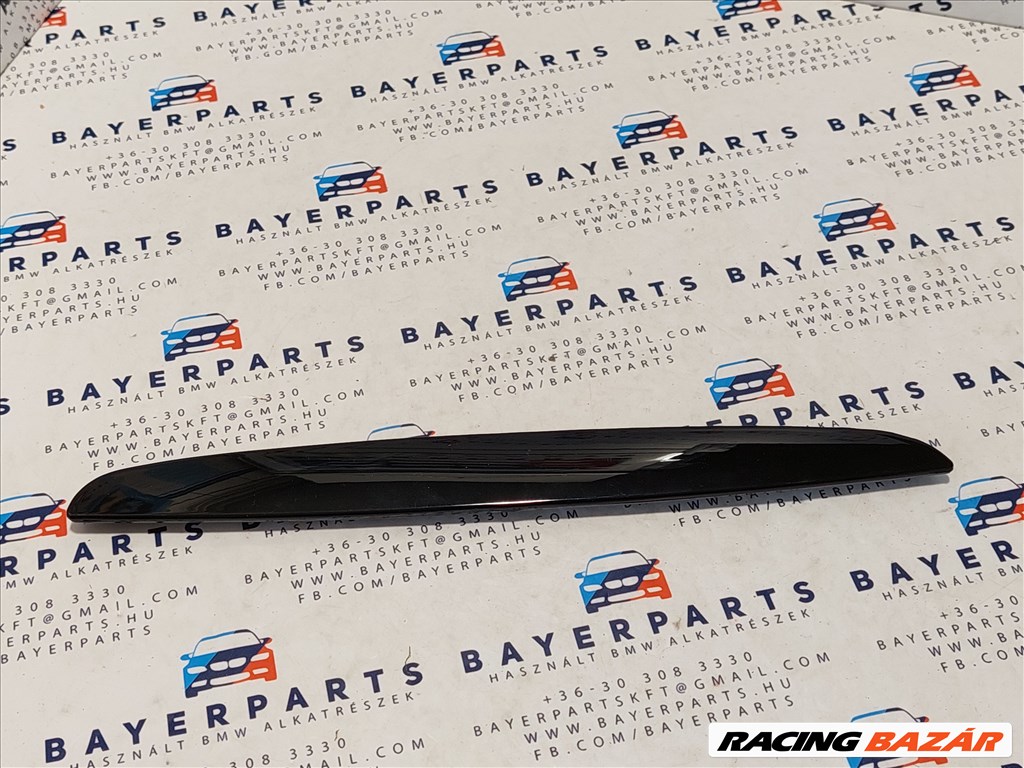 BMW E90 E91 jobb első fényes fekete vese hűtőrács motorháztető rész léc (004512) 3. kép