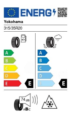 Yokohama V905 BluEarth-Winter XL 315/35 R20 110V off road, 4x4, suv téli gumi 2. kép