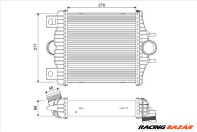 VALEO 818384 - töltőlevegő-hűtő LAND ROVER