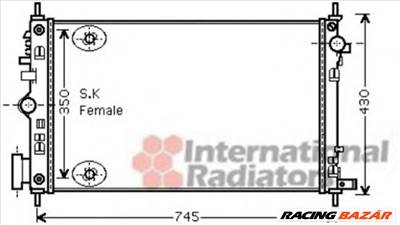 VAN WEZEL 37002472 - Vízhűtő (Hűtőradiátor) OPEL SAAB