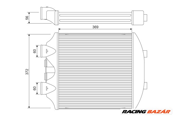 VALEO 818393 - töltőlevegő-hűtő SEAT 1. kép
