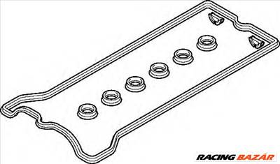 ELRING 900.133 - tömítéskészlet, szelepfedél DAEWOO MERCEDES-BENZ PUCH PYEONGHWA (PMC) ROEWE (SAIC) 