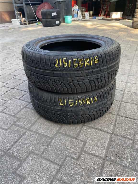  215/5516" használt Hankook Winter Icept evo 2 (W320) téli gumi 2db 1. kép