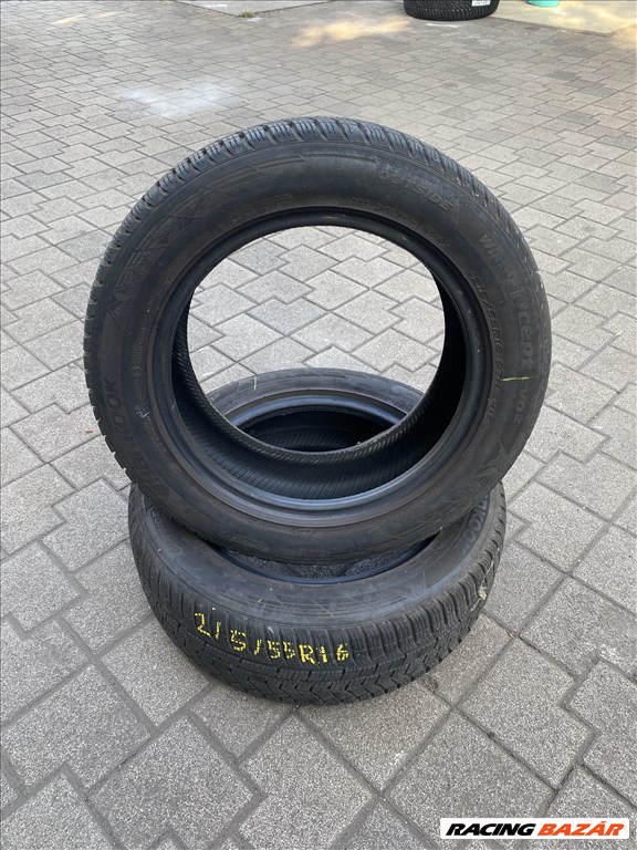  215/5516" használt Hankook Winter Icept evo 2 (W320) téli gumi 2db 2. kép