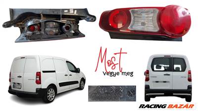 Peugeot Partner II. Citroen Berlingo II. (2012-2023) jobb hátsó lámpa 9680607880 9677205480noir