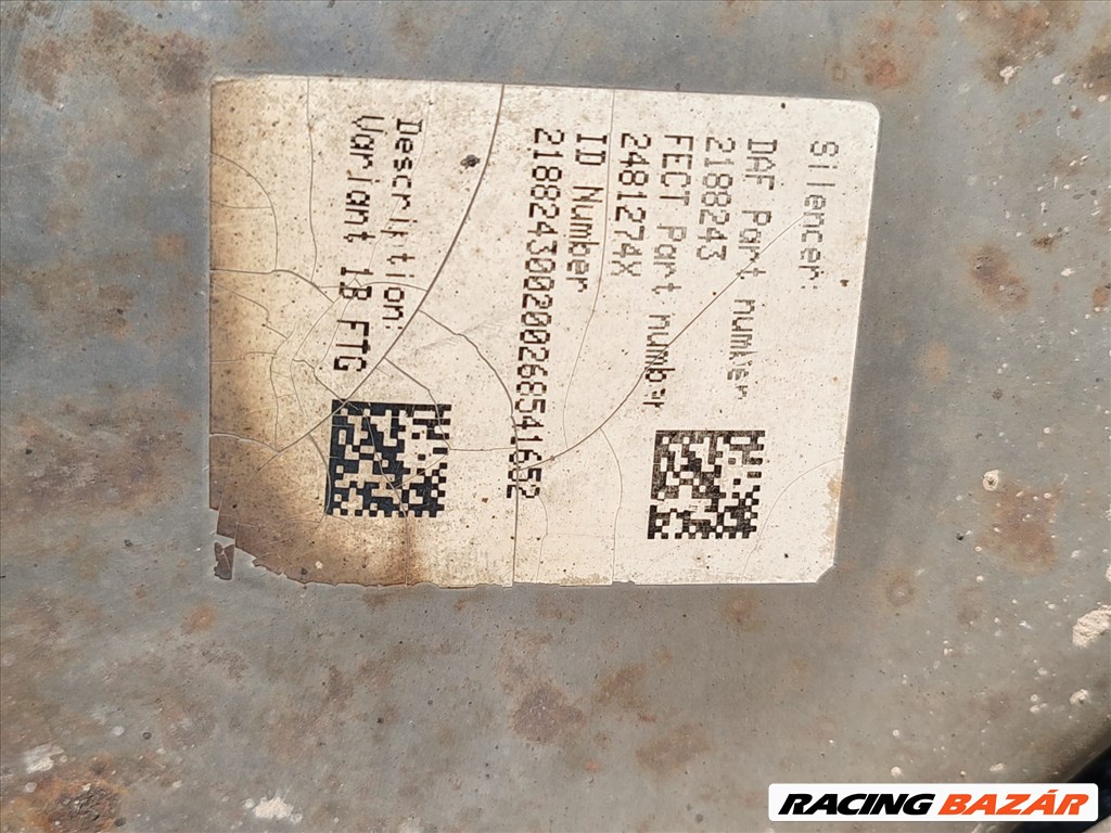 Daf Xf6 2017-2022 komplett kipufogó rendszer 2188243 8. kép