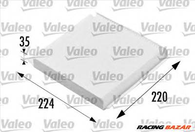 VALEO 698657 - pollenszűrő CITROËN PEUGEOT