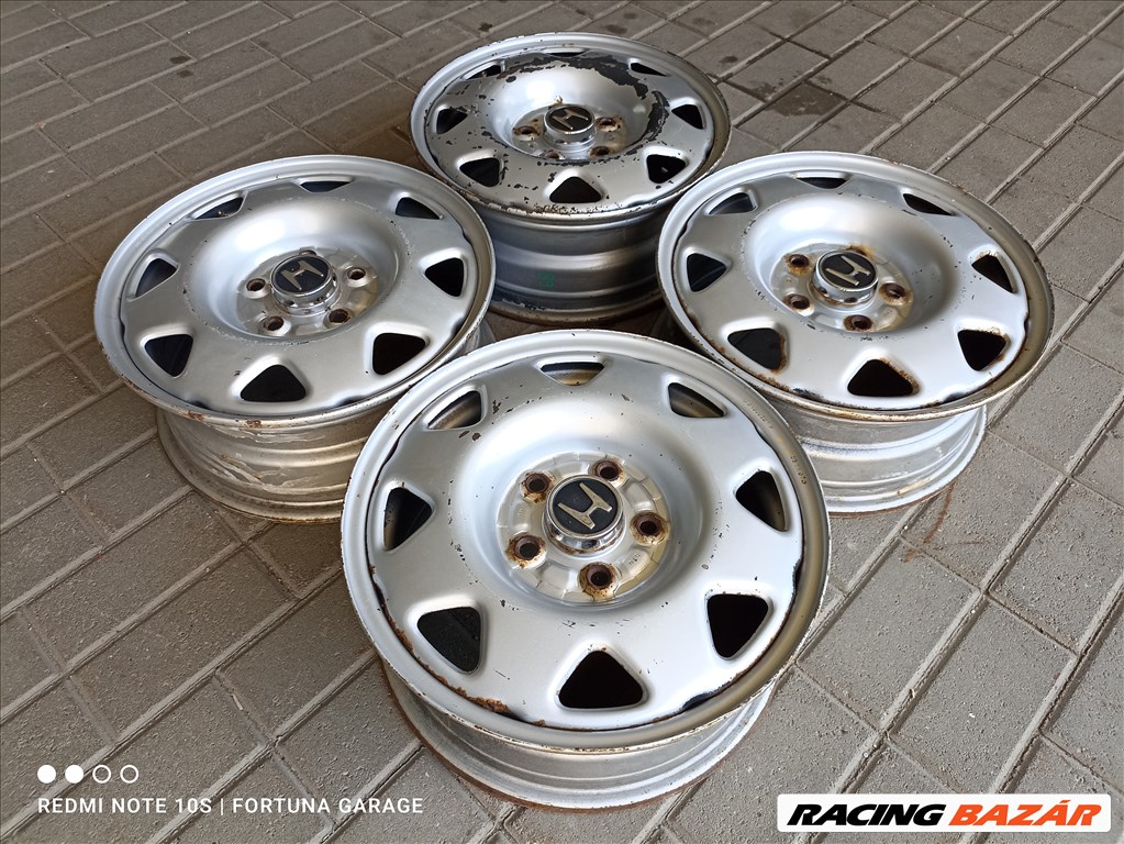 5x114.3 15" Honda CRV használt lemezfelni garnitúra (424) 2. kép