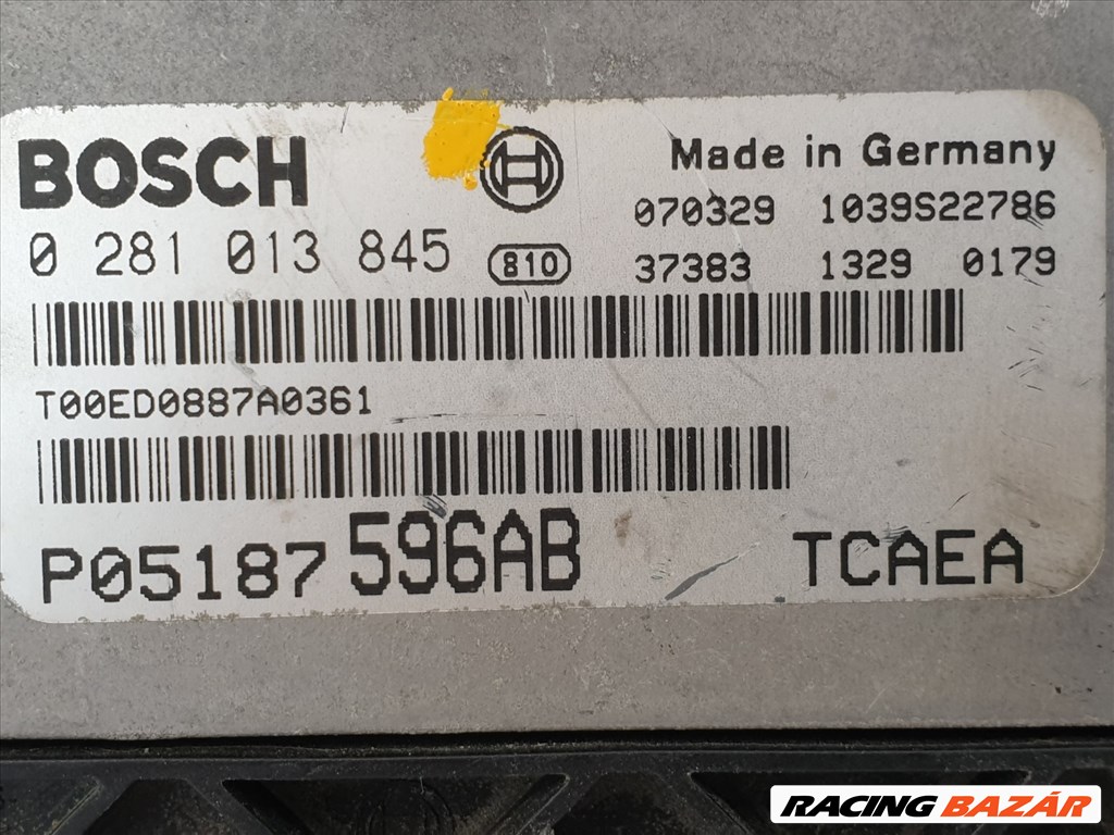 502846 Jeep Patriot, Motorvezérlő, Ecu, P05187596AB, 0281013845 Bosch 3. kép