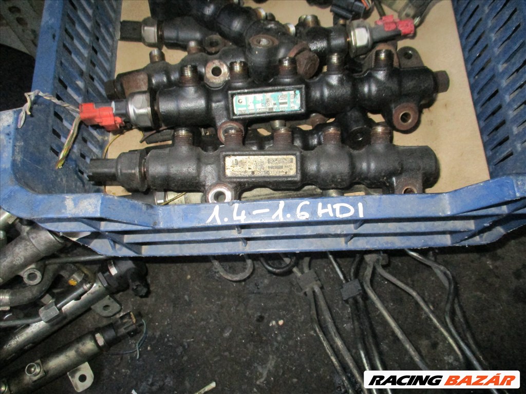 Citroën C4 Grand Picasso DS4 Peugeot  Ford 1.4-1.6 HDI közös nyomócső rail cső 9685297580 9684753080 1. kép