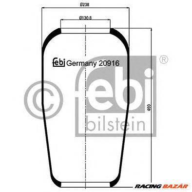 FEBI BILSTEIN 20916 - Légrugó rugótömb MAN NEOPLAN