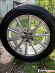  4db 5x112 19" használt Audi gyári felni alufelni, 235/55 használt Bridgestone nyári gumival