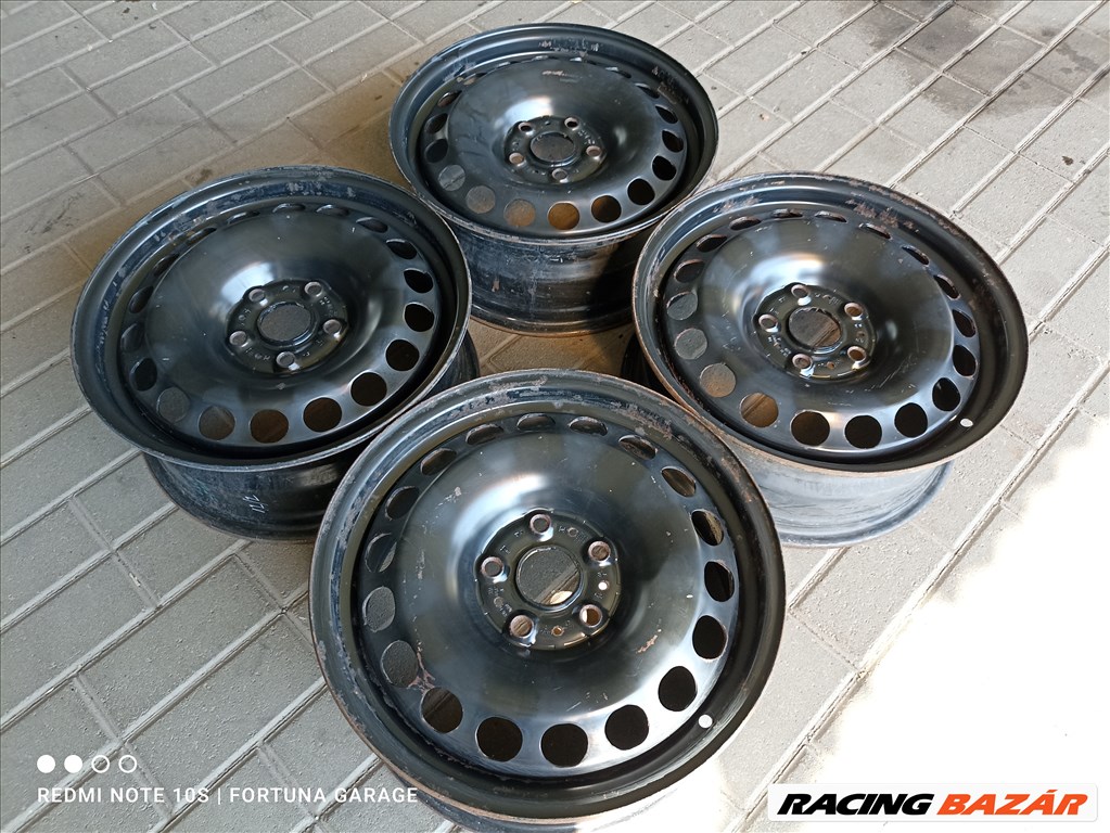 5x112 16" Volkswagen használt lemezfelni garnitúra (R446) 2. kép