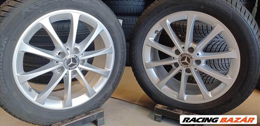  Mercedes A-B-CLA W177 5x112 6,5x17 205/55 R17 téli gumikkal 4db  4. kép