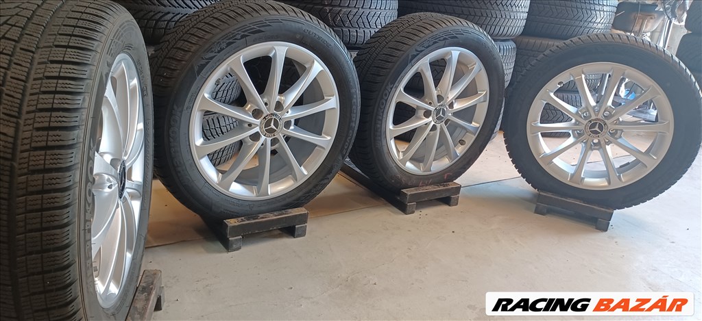  Mercedes A-B-CLA W177 5x112 6,5x17 205/55 R17 téli gumikkal 4db  7. kép