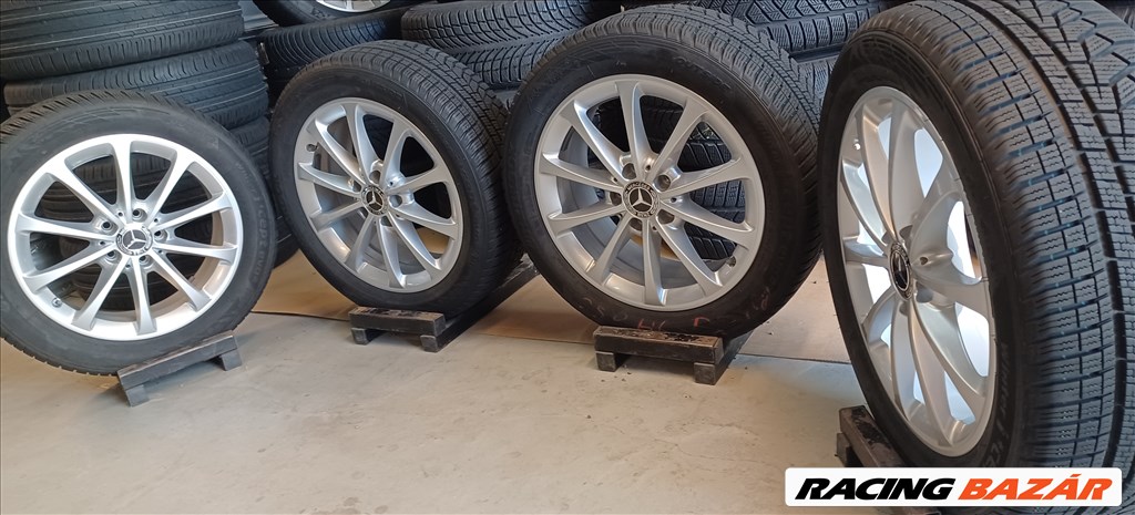  Mercedes A-B-CLA W177 5x112 6,5x17 205/55 R17 téli gumikkal 4db  8. kép