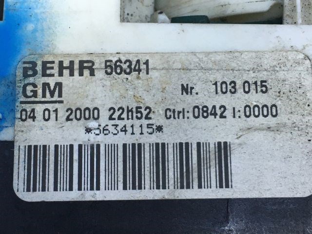 OPEL ZAFIRA A (F75_) Fűtéskapcsoló (Nem klímás) 4. kép