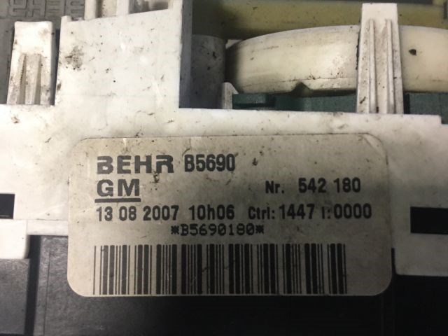 OPEL ZAFIRA A (F75_) Fűtéskapcsoló (Nem klímás) 2. kép