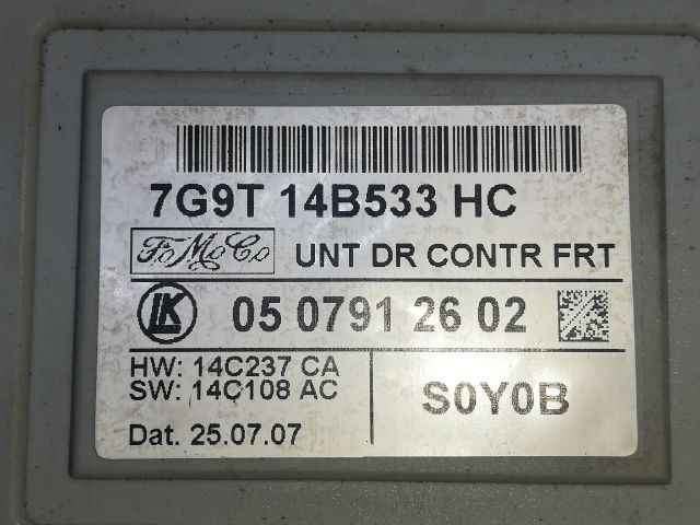 FORD S-MAX Jobb hátsó Ajtó Vezérlőegység 3. kép