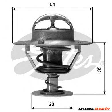 GATES TH04282G1 - termosztát, hűtőfolyadék CHEVROLET FIAT FORD INFINITI LANCIA MAZDA NISSAN NISSAN (
