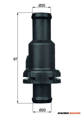 MAHLE TH 5 75 - termosztát, hűtőfolyadék AUDI SEAT SKODA VW