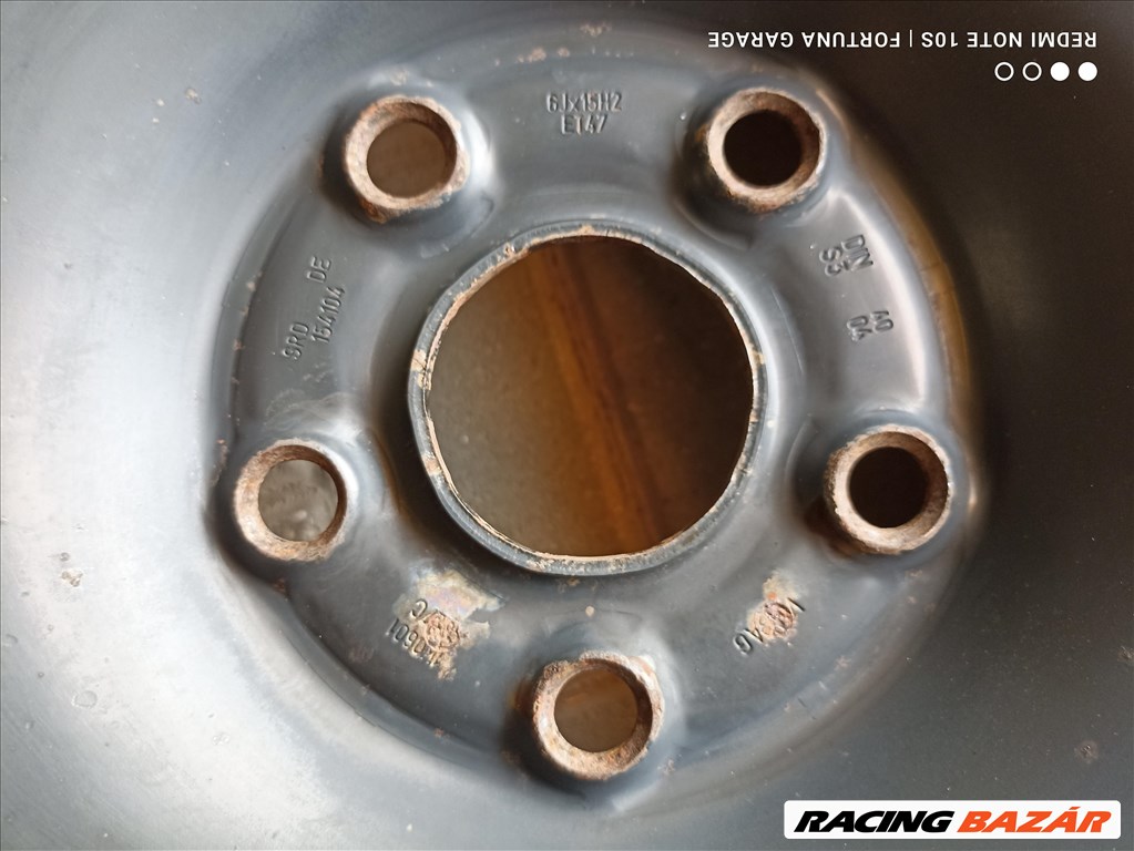 5x112 15" Volkswagen használt lemezfelni garnitúra (R462) 7. kép