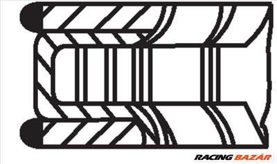 MAHLE 015 68 N0 - dugattyúgyűrű-készlet FORD MORGAN