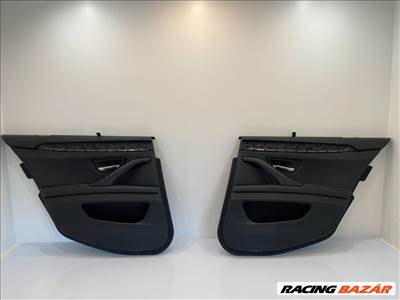 BMW F10 fekete bőr, rolós hátsó ajtókárpit pár 1794514
