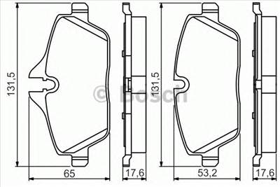 BOSCH 0 986 495 251 - fékbetét BMW MINI