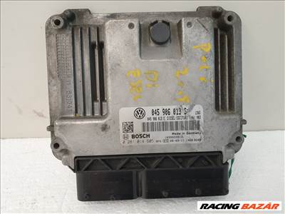 502866 VW Polo Diesel, 2008, Motorvezérlő, Ecu, 045906013S, 0281014605 Bosch.
