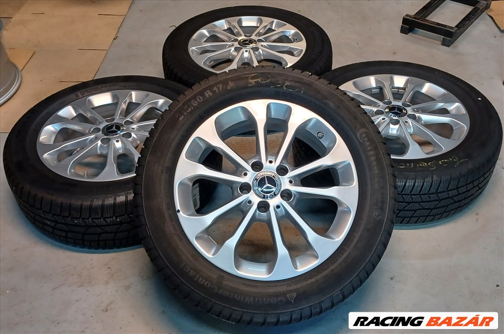  Mercedes W156 GLA GLB 5x112 6,5x17 215/60 R17 téli gumikkal 4db 2. kép