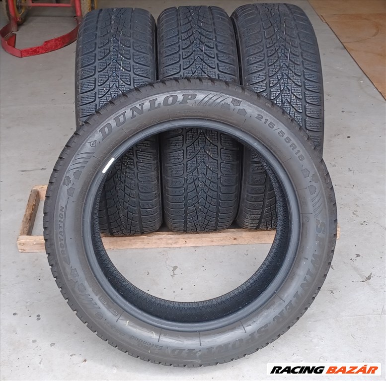  Defekttűrő Dunlop Spwintersport 4D 215/55 R18 téli gumik 4db.8-8.5mm 4. kép