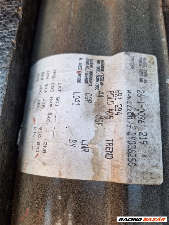 Vw polo 1.2 CGP LNR L041 Alkatrészek 1. kép