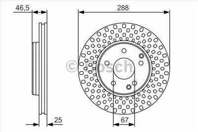 BOSCH 0 986 479 R69 - féktárcsa MERCEDES-BENZ